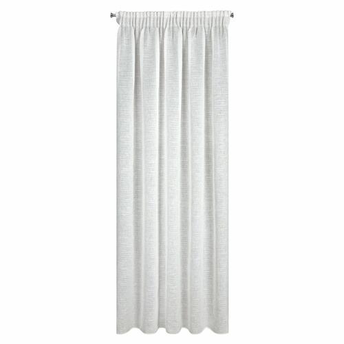 Záclona tkaná s riasiacou páskou - Kelsi, biela 140 x 270 cm